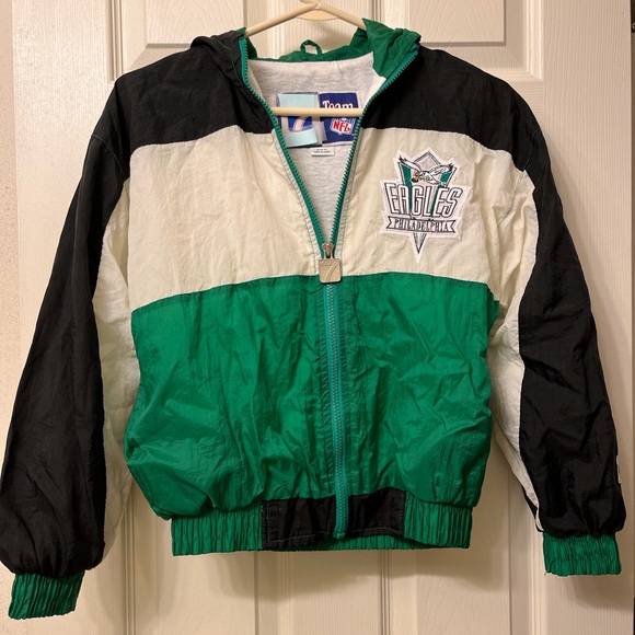 EAGLES ウォームアップジャケット 緑 Philadelphia Eagles Kelly Green Velour Zip Up Top FOCO